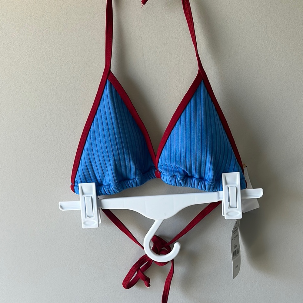 Cotton On Body Blue and Red Bikini Top